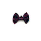 Patterned cat bow tie on a white background handmade in UK by Barkley And Fetch for purrl