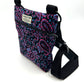 Patterned bag with a strap on a white background. Handmade by Barkley and Fetch on our UK workshop