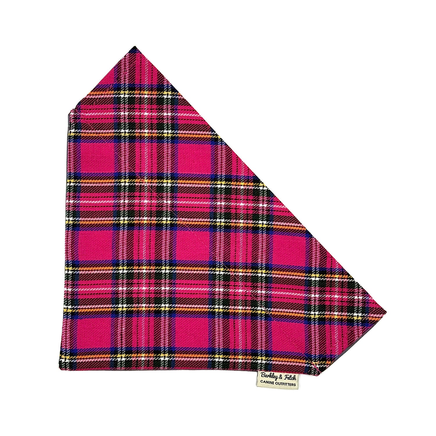 Plaid patterned product on a white background