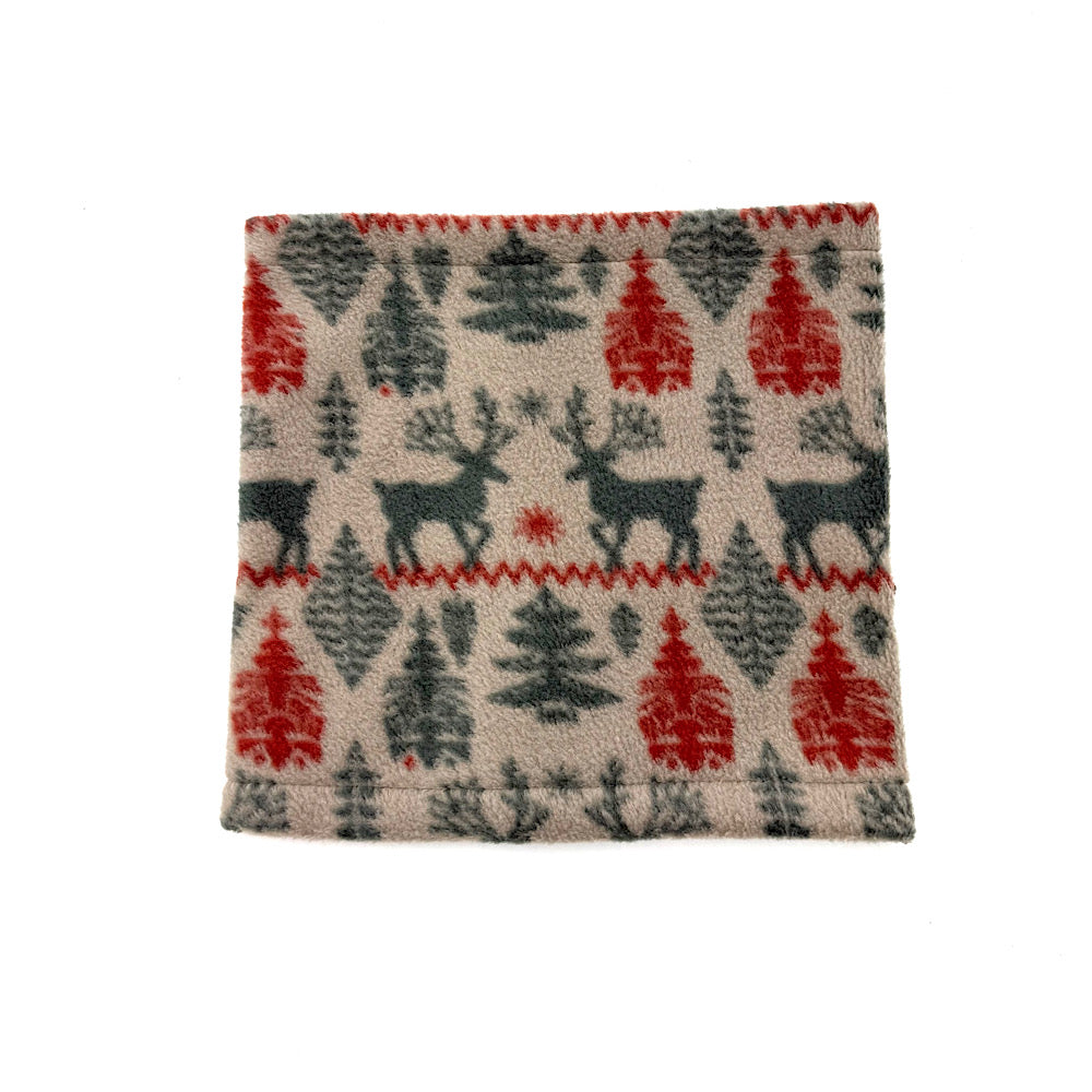 Xmas Reindeer Fleece Dog Snood