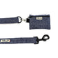 Denim Blue Herringbone Poo Bag Holder