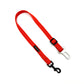 Orange dog leash with a metal clip on a white background handmade in UK by Barkley and Fetch