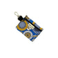 Keychain pouch with sunflower pattern on a white background