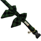 Green and Gold Gingham Check Christmas Dog Sailor Bow