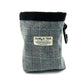 Grey Windowpane Check Treat Bag