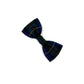 Plaid bow tie on a white background
