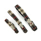 Black Beige Tartan Dog Collar