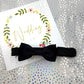 Black Satin Wedding Dog Collar