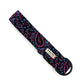 Patterned dog training leash with a brand label on a white background