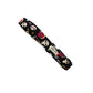 Dog collar with skull and crossbones pattern on a white background