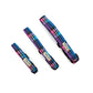 Set of plaid dog collars with visible brand label on a white background