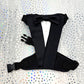 Black Satin Tuxedo Wedding Dog Harness
