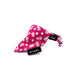 Cat accessory  with pink bell by PURRL on a white background, handmade by Barkley and Fetch
