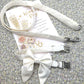 Ivory Satin Wedding Dog Lead