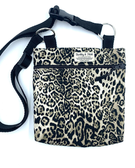 Leopard Print Dog Walk and Treat Bag