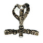 Leopard print dog harness on a white background handmade by Barkley and fetch UK