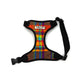 Colorful plaid dog harness on a white background made by Barkley and fetch Uk