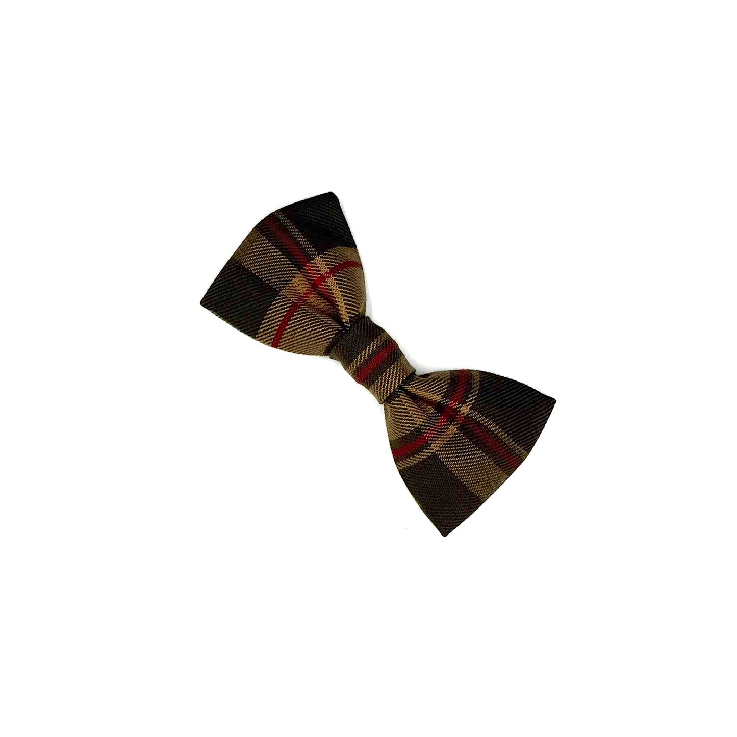 Plaid bow tie on a white background n=made by Barkley and fetch uk