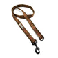 Plaid patterned dog leash with a clip on a white background HANDMADE IN UK BY BARKLEY AND FETCH