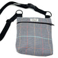 Checkered bag with a black strap on a white background. Handmade by Barkley and Fetch on our UK workshop