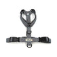 Black and white checkered dog harness on a white background handmade by Barkley and Fetch UK