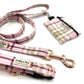 Pale Pink Tartan Poo Bag Holder
