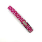 Hot Pink Floral Print Dog Collar