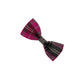 Plaid bow tie on a white background