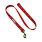 Red and Gold Star Print Christmas Dog Lead