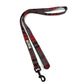 Plaid dog leash with black clip on a white background handmade by Barkley And Fetch
