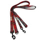 Plaid dog leash with black clip on a white background handmade by Barkley And Fetch