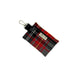 Plaid pouch with keychain attachment on a white background handmade by Barkley And Fetch