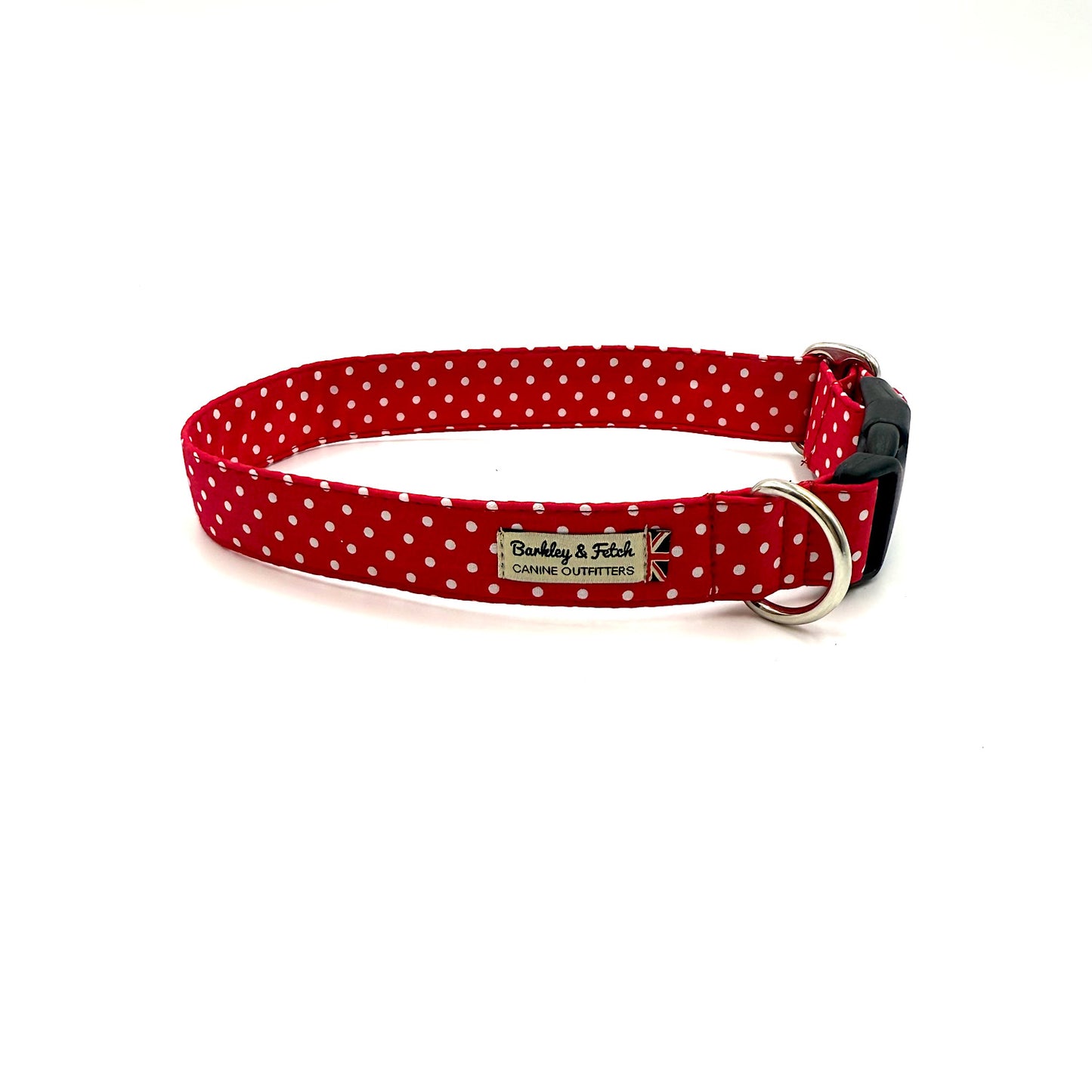 Red Spot Print Dog Collar