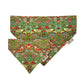 Sage Green Strawberry Thief Print Dog Bandana
