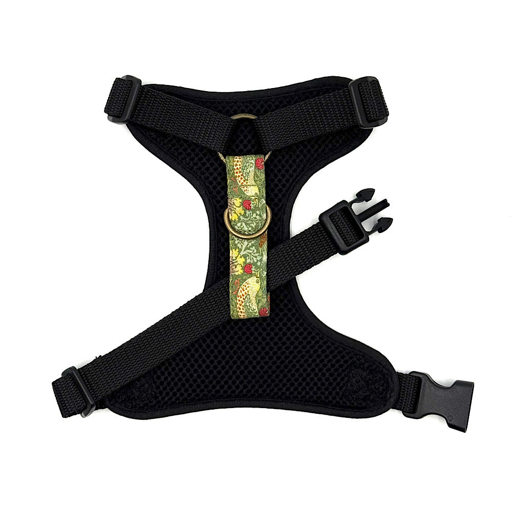 Sage Green Strawberry Thief Print Fabric Harness