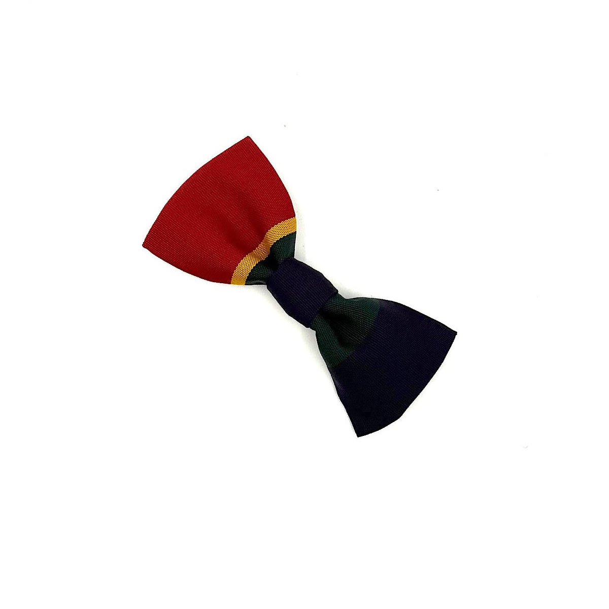 Colorful bow tie on a white background handmade in the uk by Barkley and Fetch