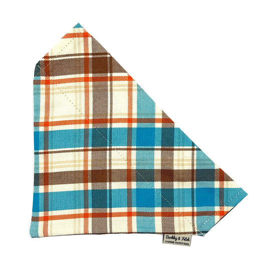 Seabreeze Check Dog Bandana