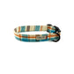 Seabreeze Check Dog Collar