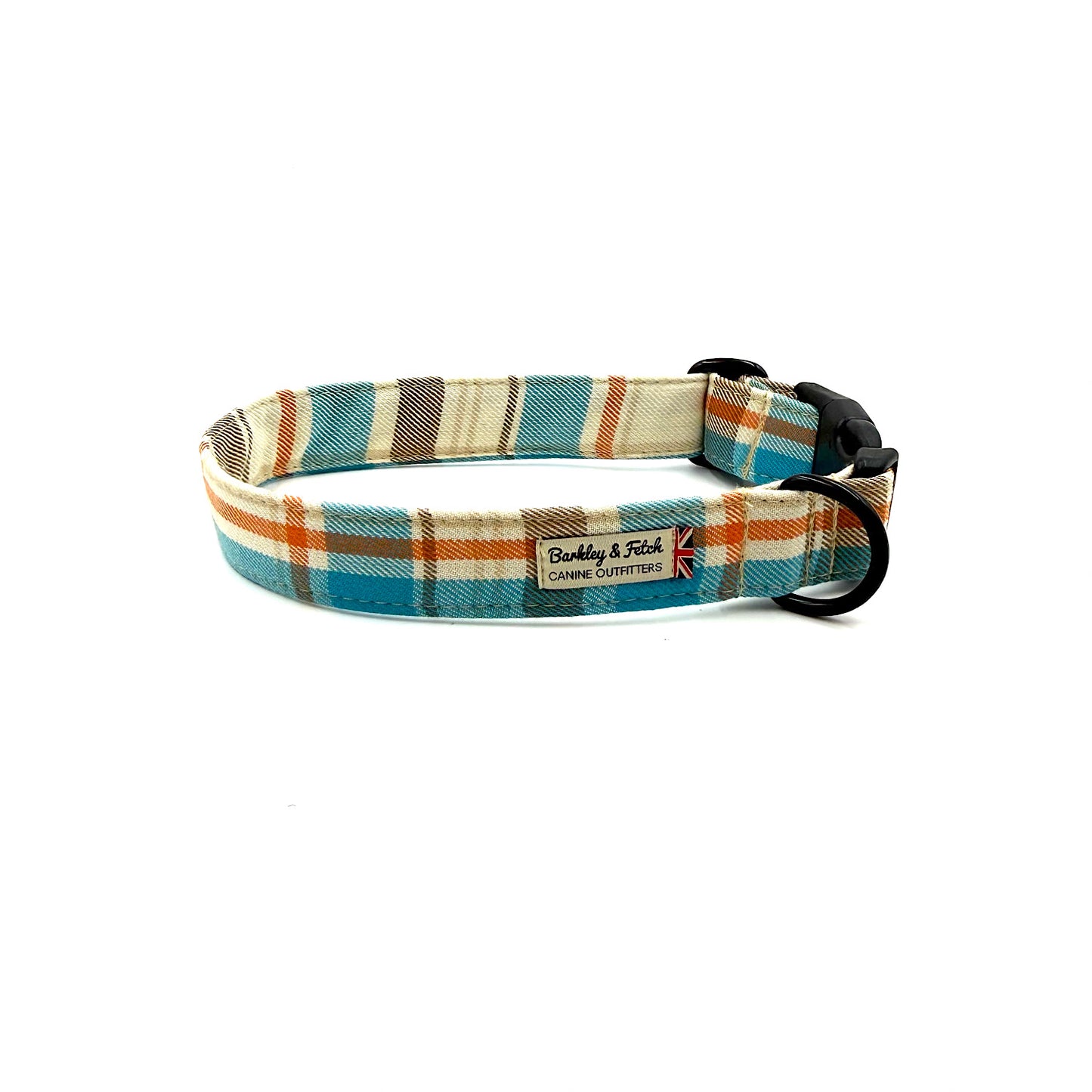 Seabreeze Check Dog Collar