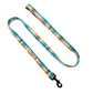 Plaid patterned dog leash on a white background handmade in Uk by Barkley and Fetch