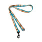 Plaid dog leash with a clip on a white background handmade in Uk by Barkley and Fetch