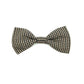 Houndstooth patterned bow tie on a white background