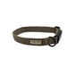 Houndstooth patterned dog collar with a visible brand label on a white background