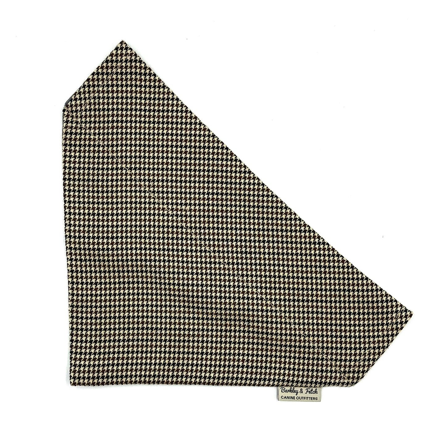 Houndstooth patterned bandana on a white background