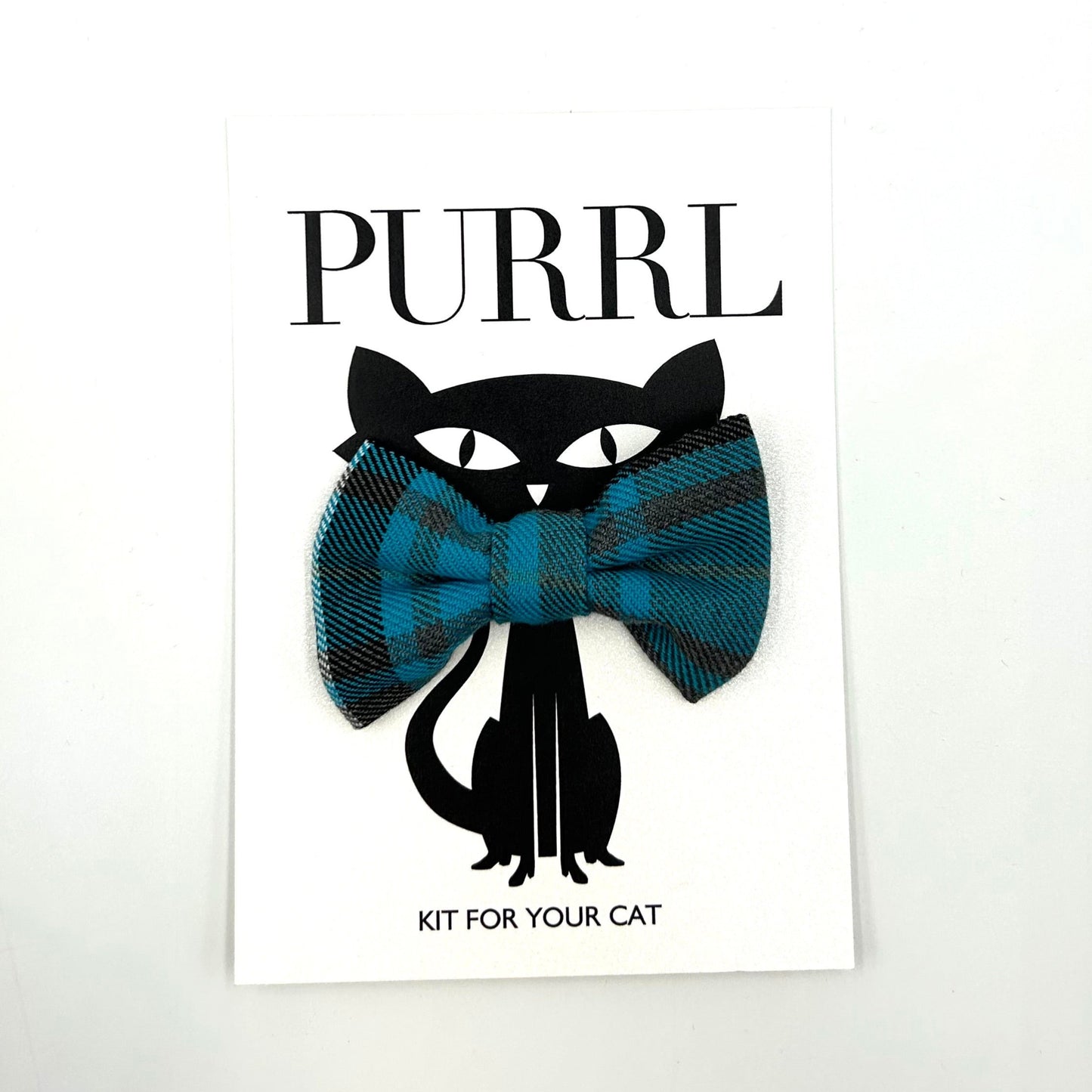 Cat accessory by PURRL on a white background, handmade by Barkley and Fetch
