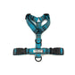 Turquoise and Grey Tartan Strap Harness