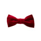 wine red luxury handmade velvet bow tie on a white background by Barkley and fetch Great Britain