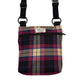 Wine Tartan Dog Walk and Treat Bag