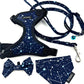 Cat accessories by PURRL on a white background, handmade by Barkley and Fetch