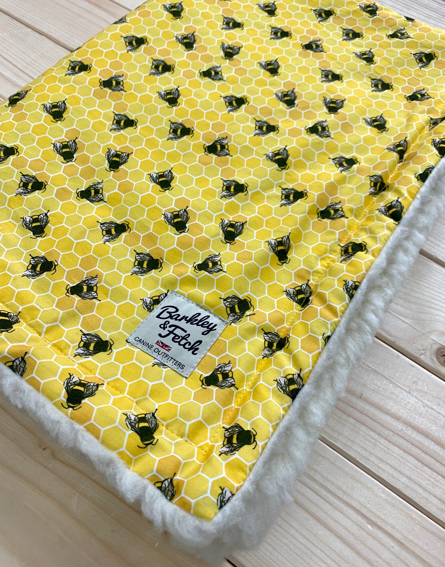 Bee Print Dog Blanket